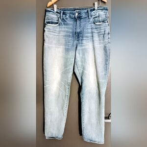 Express Jeans Mens 36x32 Blue Classic Straight Soft Cotton Stretch Denim Pants